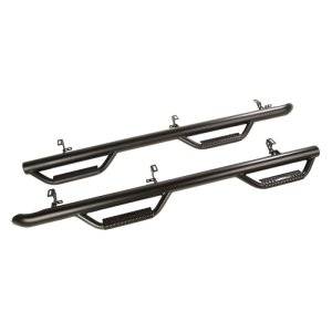 Jeep Wrangler Unlimited Nerf Bars - Side - Rugged Ridge - Spartan - Textured Black - `18-`22